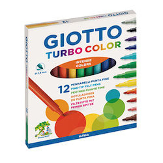 Immagine di Pennarelli Giotto turbo color punta fine 12pz