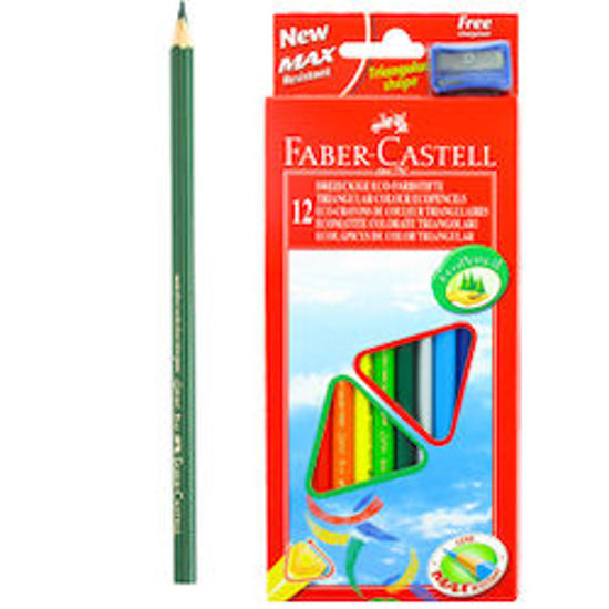 Immagine di Matite colorate Eco triangolari  Faber Castell box 12pz