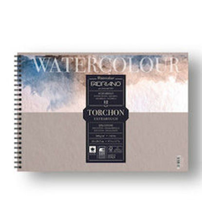 Immagine di Blocco Watercolour Torchon 21x29,7 Fabriano A4  12fg  300gr  spiralato