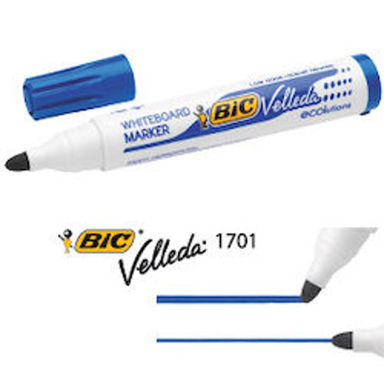 Immagine di Pennarello per lavagna BIC Velleda 1701 Recycled  punta tonda 1,5mm blu