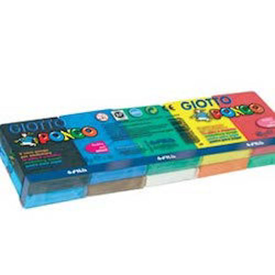 Immagine di Plastlina Giotto Pongo - 500gr - 10 colori assortiti