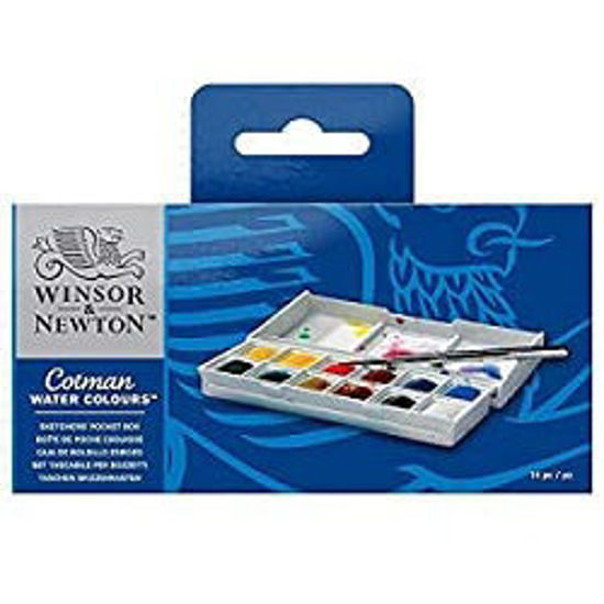 Immagine di Acquerelli Cotman Winsor & Newton 12 mezzi godets