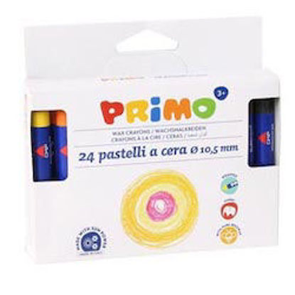 Immagine di Pastelli a cera Primo Jumbo box 24 colori