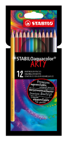 Immagine di Pastelli Stabilo Aquacolor ARTY 12pz