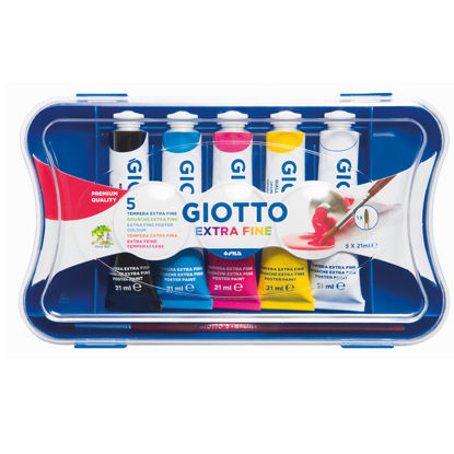 Immagine di Tempere Giotto extra fine box da 5 colori primari x 21ml