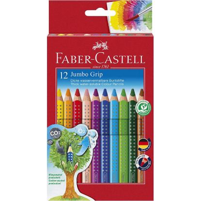 Immagine di Matite colorate Jumbo Grip Faber Castell 12pz