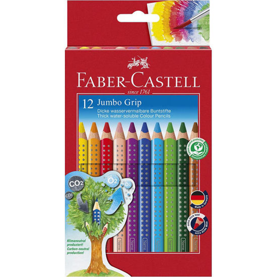 Immagine di Matite colorate Jumbo Grip Faber Castell 12pz