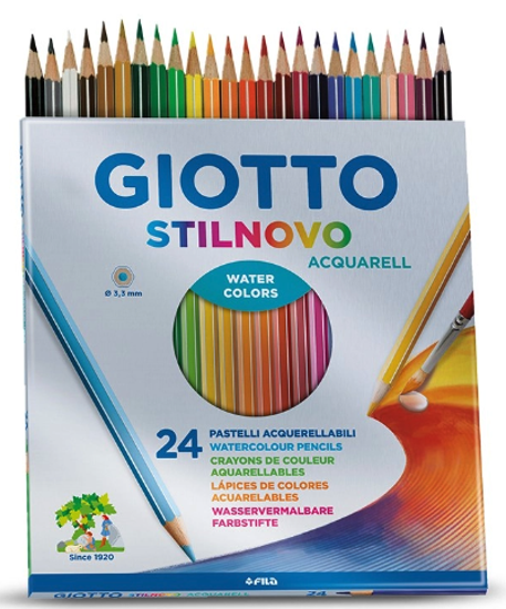 Immagine di Pastelli Giotto Stilnovo Acquarell 24pz