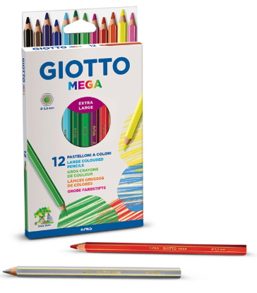 Immagine di Pastelli Giotto Mega Extra Large 12pz